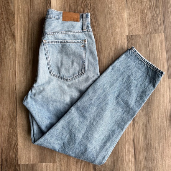 Madewell Denim - Madewell The Slouchy Boyjean Light Wash High Rise Straight Leg Denim Jeans 26